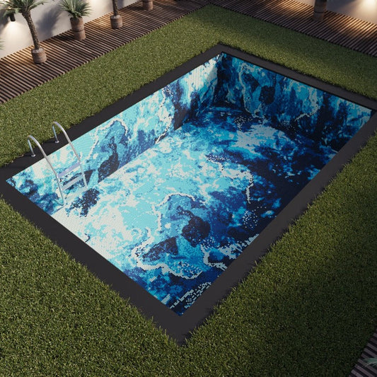 Glass Mosaic Pool Tile (CUSTOMIZE SIZES)