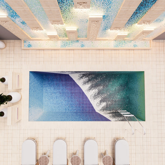 Glass Mosaic Pool Tile (CUSTOMIZE SIZES)