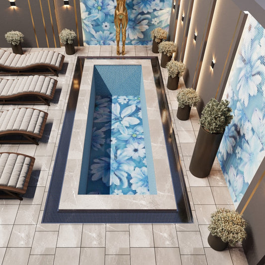 Glass Mosaic Pool Tile (CUSTOMIZE SIZES)